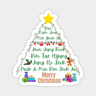 Merry Christmas BTS Magnet