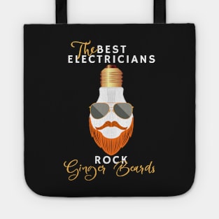 The Best Electricians Rock Ginger Beards Tote