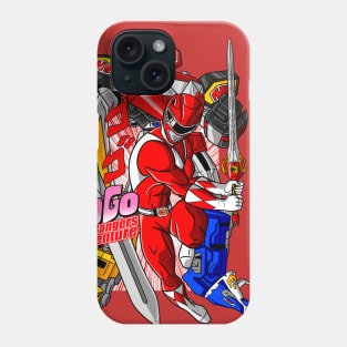 Go Go Rangers Adventure (Red) Phone Case