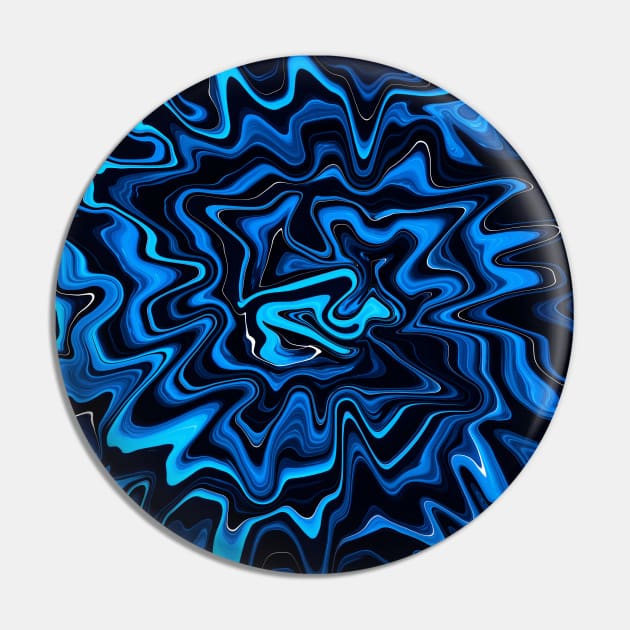 Blue Liquid Paint Pin by Sonja818