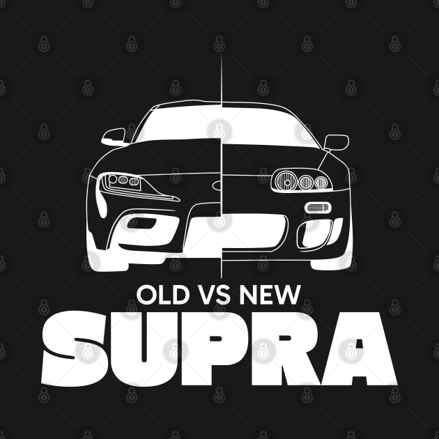 Old vs New Supra White Outline by kindacoolbutnotreally