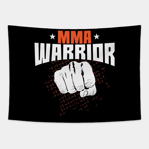 Mixed Martial Arts Warrior Tapestry by dieEinsteiger