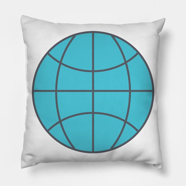 Navigator's Globe Pillow by Jonathan Wightman