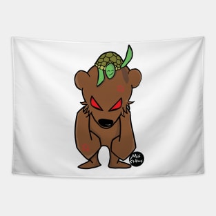 Angry bear Tapestry