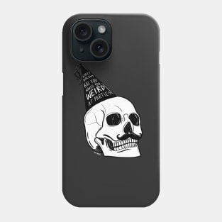 Skeleton Weird at Parties Skull Mustache Phone Case