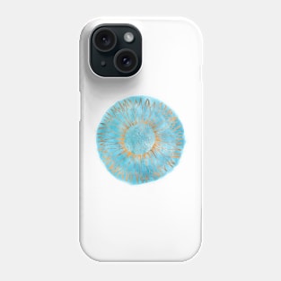 Golden Azure Sunflower Phone Case