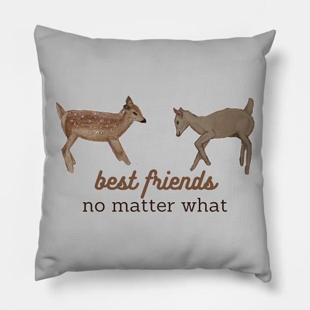 best friends no matter what Pillow by lumilum