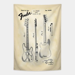 US Patent - Fender Bass Guitar Tapestry