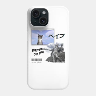 Kitten vaporwave pop Phone Case