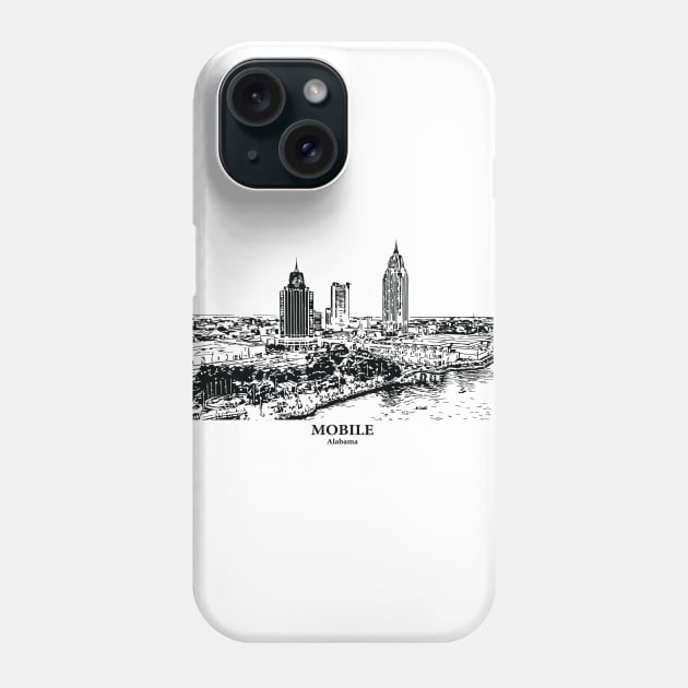 Mobile - Alabama Phone Case by Lakeric