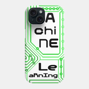 Machine Learning Computer Micro Chip Black Green Phone Case