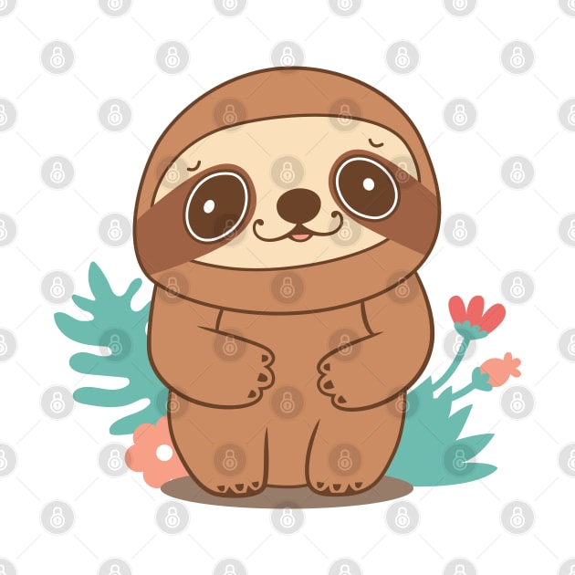 Cute Sloth by JS Arts