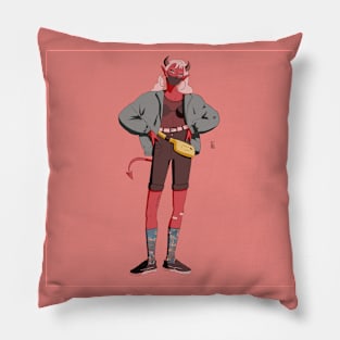 Demon Aesthetic Girl Pillow