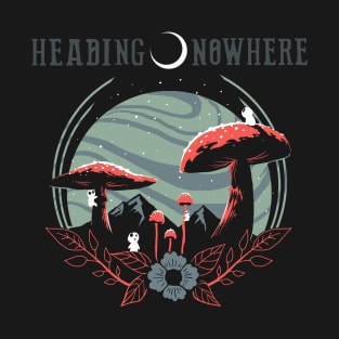 Heading Nowhere Blue/Red Planet T-Shirt