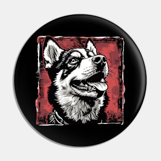 Siberian Husky Pin