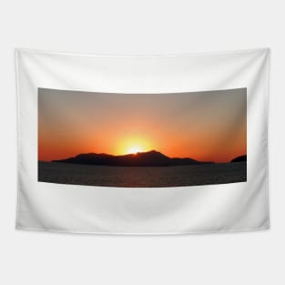 Bay of Naples Sunset Tapestry