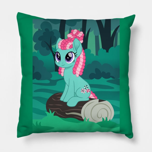 Minty Summer Pillow by CloudyGlow