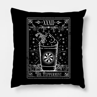 The Peppermint Latte Tarot Card Pillow