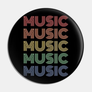 Retro Music Pin