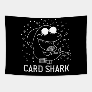 Funny Card Shark Poker Player Gift Tapestry