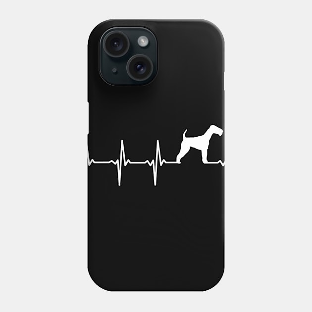 Terrier Heartbeat Gift For Terrier Lovers Phone Case by OceanRadar