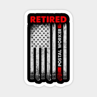 Retired Postal Worker Mailman Retirement Magnet