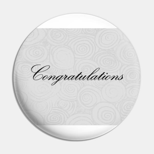 Congratulation Swirls Pin by BlakCircleGirl