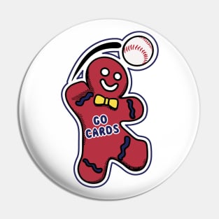 St Louis Cardinals Gingerbread Man Pin