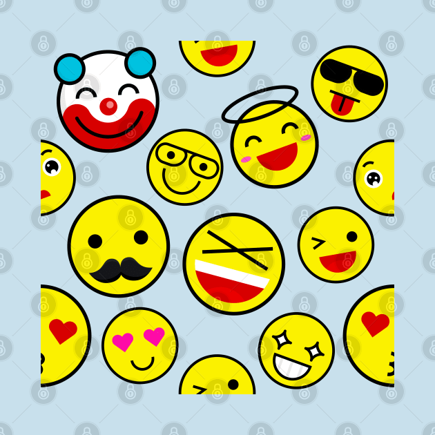 funny clown emojis happy face by gossiprag
