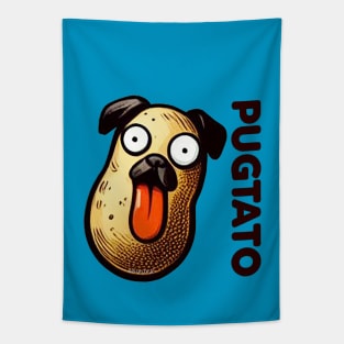 Funny Pugtato Tapestry