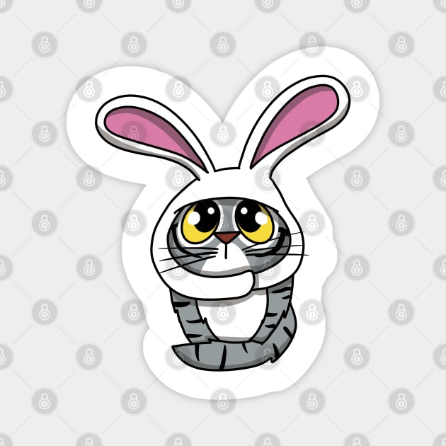 Bunny Kitty Magnet by Nuffypuffy