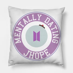 Mentally dating BTS Jhope logo Pillow