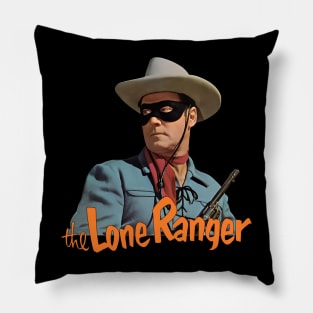 The Lone Ranger - Clayton Moore - 40s Tv Western Pillow