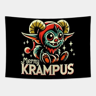 Merry Krampus Tapestry