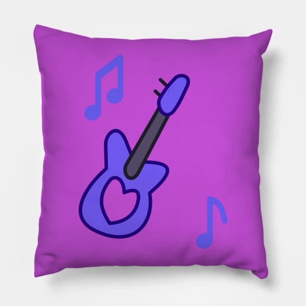 Guitar - Mabel's Sweater Collection Pillow by Ed's Craftworks