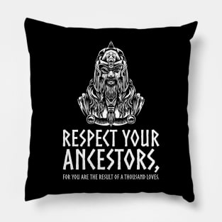 Viking Mythology - Respect Your Ancestors - Norse God Odin Pillow