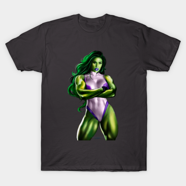 She-Green-Angry girl - Hulk - T-Shirt