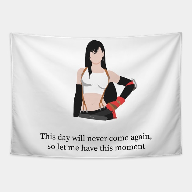 Sweet Tifa Lockhart Quote Tapestry by Kidrock96