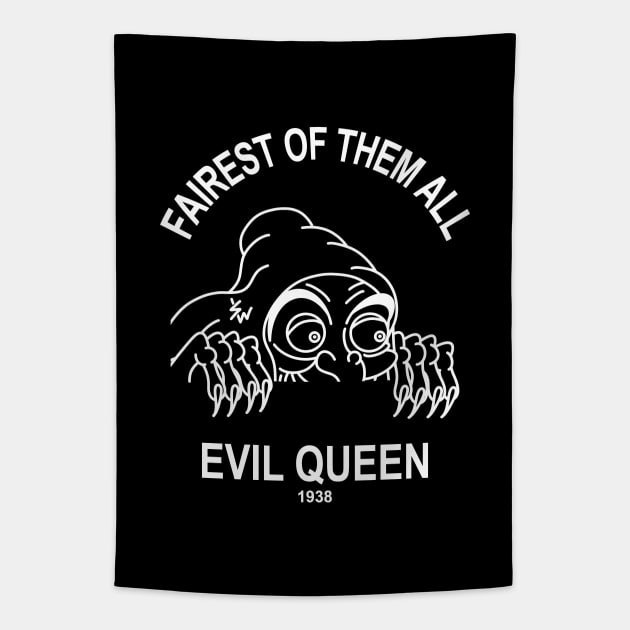 Wicked Queen (White Text) Tapestry by electricpidgeon