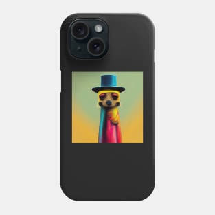 colourful meerkat Phone Case