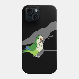 T-rex shadow green monk parakeet Phone Case