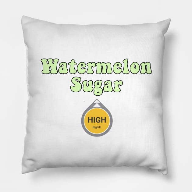 Watermelon Sugar High Pillow by CatGirl101