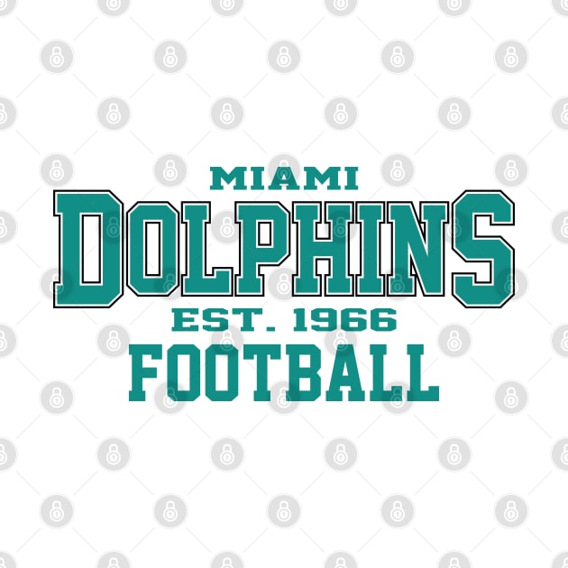 Vintage MM Dolphins Football by Cemploex_Art