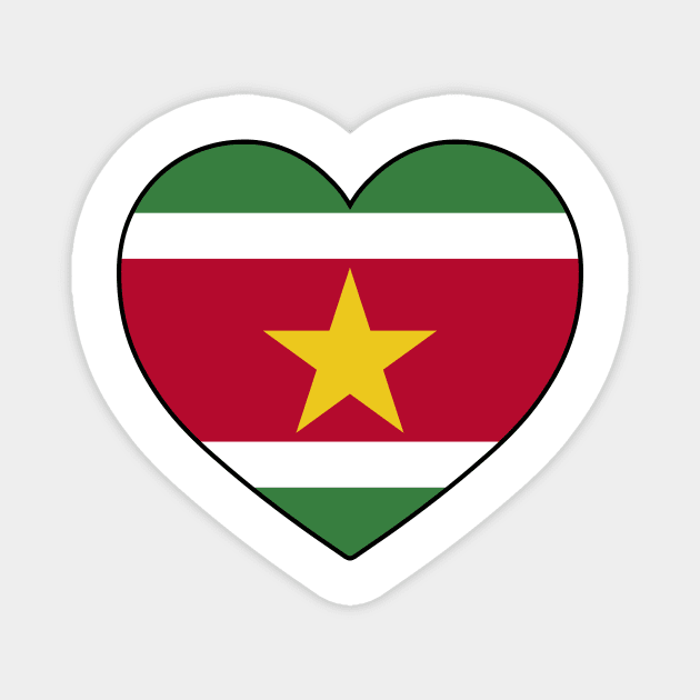 Heart - Suriname Magnet by Tridaak