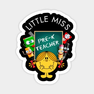 Little Miss Pre-K Teacher Magnet