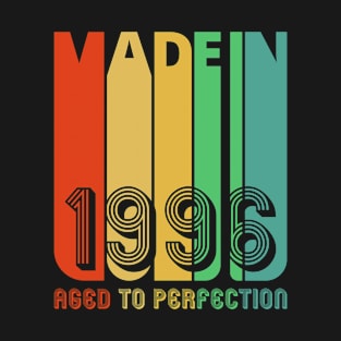 Vintage retro Made in 1996 Aged to perfection. T-Shirt