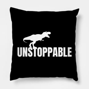 Unstoppable T-Rex Pillow