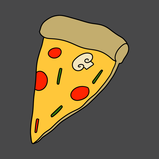 Discover Pizza Slice with One Mushroom - Pizza Slice - T-Shirt