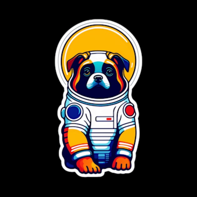 Space Paws: Canine Adventurer in a Cosmic Suit by Ceyone Trendzz