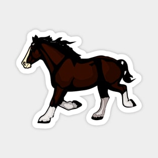 Dark Horse Trotting Magnet